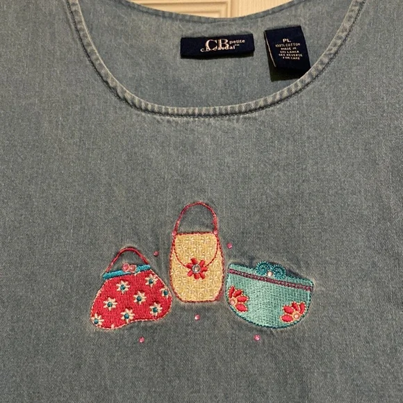 NWT…Adorable Meets Comfy Jean Dress Size PL - Picture 2 of 6